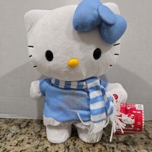 Hello Kitty Plush Toy with Blue Outfit